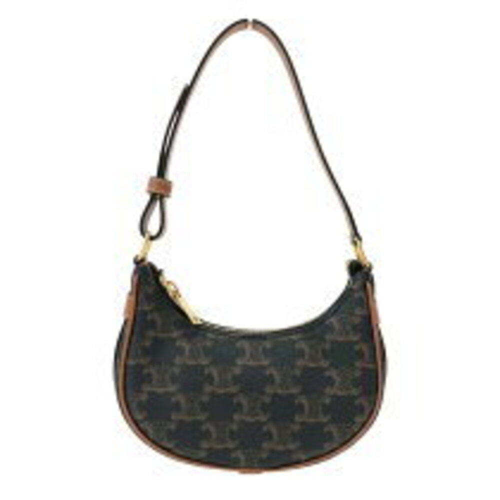 Celine Calf Tan Canvas Leather Ava Handbag - Picture 2 of 11